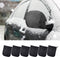 6 PCS Waterproof Side View Mirror Covers, Frost Guard Mirror Cover, Car Mirror Accessories with Drawstrings, Snow Ice Mirror Protective Equipment ...