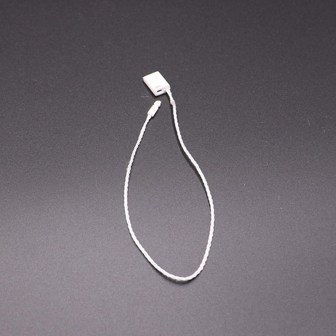 LGEGE 300Pcs 7-inch White Hang Tag Nylon String Snap Lock Pin Loop Fasteners Hook Ties...