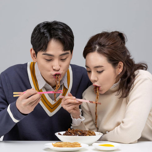 Chopsticks Reusable Dishwasher Safe, GLAMFIELDS 5 Pairs 9.5 Inches Premium Chop Sticks Set for Sushi, Ramen, Asian Cuisine, Matte Non-slip with Gi...