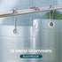 Titanker Long 72 x 78 Plastic Inside Shower Curtain Liner Frosted Waterproof PEVA Shower Curtains for Bathroom with Magnets and Rustproof Metal Gr...