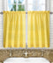 Ellis Curtain Stacey Sheer Tailored Tier Pair Curtains, 56" x 30", Yellow...