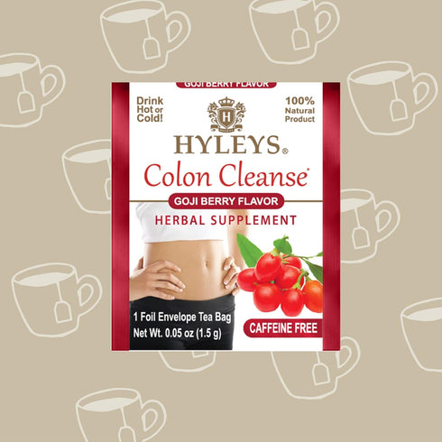 Hyleys Colon Cleanse Tea Goji Berry Flavor - 25 Tea Bags (1 Pack)...