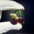 Cherry Brooch for women Red Crystal Pin Bee Brooches Wedding Brooch Cherry Pin Brooch Women Dress Scarf Clothing Accessories Jewelry...