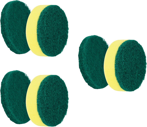 Sponge Brush Heads (6 Units) for Electric Spin Scrubber | Designed for Cleaning Smooth Surfaces...