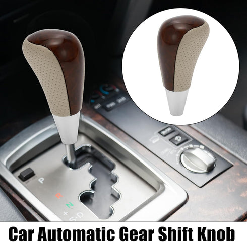 X AUTOHAUX Car Automatic Gear Stick Shift Knob for Toyota RAV4 Corolla Avalon Yaris 4Runner Sienna Camry Tacoma for Lexus ES GS SC RX LS Beige Bro...