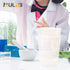 ULAB Scientific Plastic Beaker Set, 5 Sizes 50ml 100ml 250ml 500ml 1000ml, 2pcs for Each Size, Stackable with Spout, Molded Graduation, UBP1007...