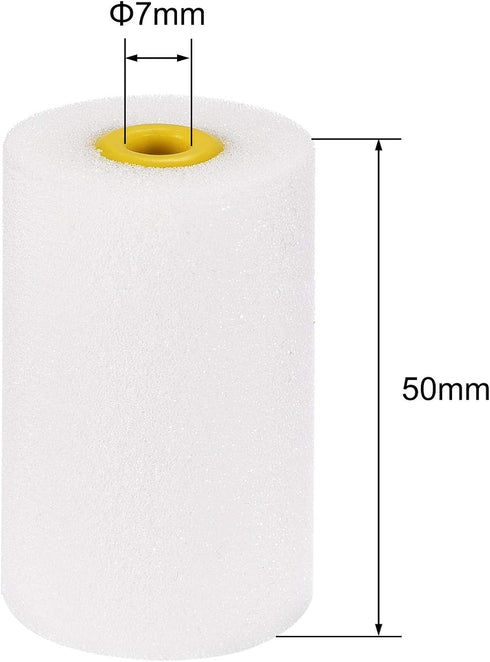uxcell Paint Roller Cover 2 Inch Mini High-density Foam Brush for Household Wall Painting Treatment 6Pcs...