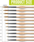 Nicpro 11 Pack Miniature Paint Brushes, Professional Fine Tip Detail Paint Brush, Artist Detail Brushes Set for Watercolor Oil Acrylic, Craft, Mod...