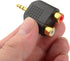 CERRXIAN LEMENG (2-Pack of) Gold Plated 3.5mm Stereo to 2-RCA Male to Female Adapter,Audio Splitter Adapter, Dual RCA Jack Adapter...