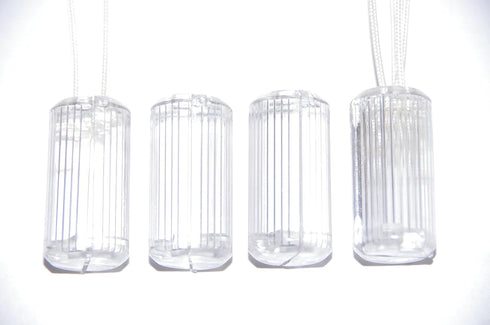 Window Blind Parts. Safe Horizontal Blind Pull Cord Tassel, Cylinder Shape. Breakaway Knob That Will Separate When Excess Pressure is Applied. Gre...