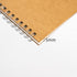 DSTELIN 10 inch x 7.5 inch, 100GSM, Blank Spiral Notebook, 2-Pack, Soft Cover, Sketch book, 50 Pages / 25 Sheets, (Brown)...