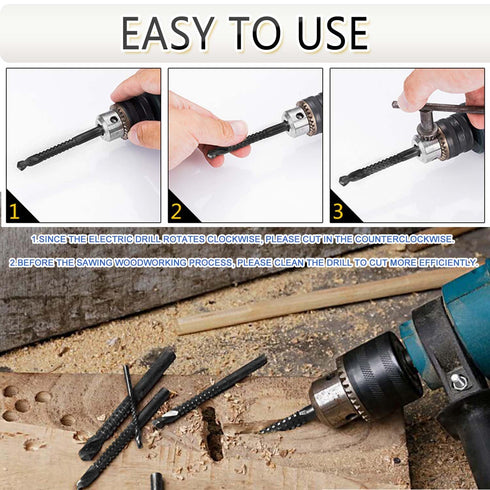 JONMON Titanium Coated HSS Twist Drill Bits - 3-8mm Serrated Side Cutting Tap Spiral Saw Grooving Drill Bit Hole Holesaw Tool for Carpenter Woodwo...