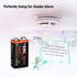 EBL Rechargeable 9V Batteries, 5400mWh USB 9V Lithium Rechargeable Battery (9V Batteries- 4 Pack)...