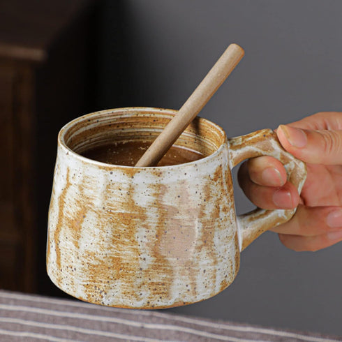 Pack of 6 Ceramic Coffee Spoon Retro Small Porcelain Spoon Mini Teaspoons For Yogurt Dessert Honey Jam Spoon Ice Cream Spoon Sugar Salt Jar Spoon...