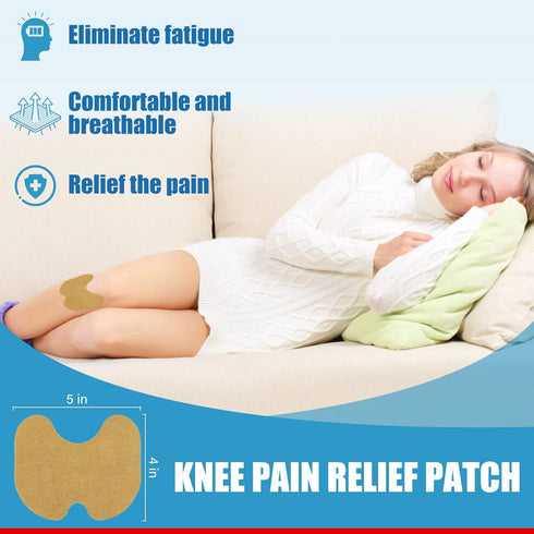 Pain Relief Patches for Men & Women - Knee Pain Relief Patch - 24 Count (1 Pack) - Maximum Strength - 4" x 5.3"...