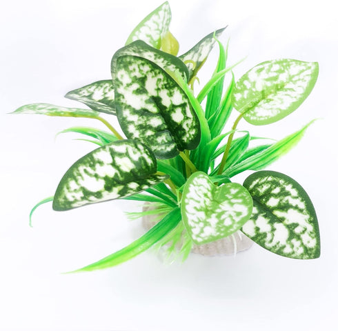 2PCS Aquarium Plastic Plants Betta Fish Tank Decorations, Aquarium Silk Plant Aquatic Decor...