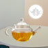 Restaurant Teapot Tea Steeper Handle Teapot Transparent Glass Teapot Tea Kettle Small Glass Teapot Tearoom Teapot Kettle Hotel Coffee Pot Glass Te...