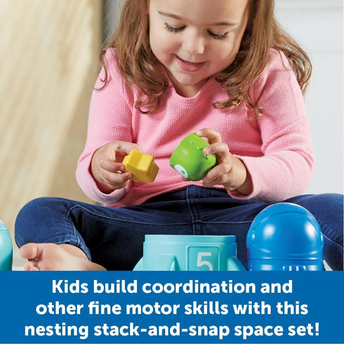 Learning Resources Nesting Space Surprise, Preschool Learning Activities, Fine Motor Skills for Ages 18 Months+, Montessori Preschool Toys, Space ...