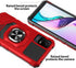 TJS Compatible for TCL ION X Case, TCL ION V Case, TCL 40 Z Case, Metal Ring Magnetic Support Kickstand Heavy Duty Drop Protection Cover Phone Cas...