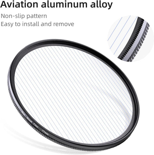 49mm Blue Streak Effect filter, Premium Optical Glass 360° Rotatable Anamorphic Flare Special Effects Lens Filter...
