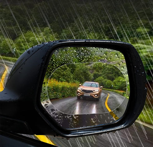 Car Rearview Mirror Waterproof Film - 6 Pieces Side Mirror Film Anti Fog Film for Car Rainproof Mirror Window Film Transparent Nano-Coated Protect...