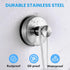 JOMOLA Suction Cup Hooks Suction Shower Hook Bathroom Towel Hanger for Shower Storage Kitchen Utensil Stainless Steel, Brushed Finish, 2PCS...