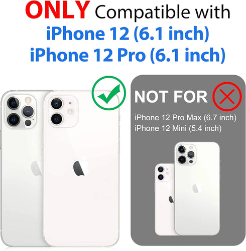 SPORTLINK for iPhone 12/12 Pro Waterproof Case, Full Body Shockproof Dustproof Phone Screen Protector Rugged Cases for iPhone 12/12 Pro 6.1 Inches...