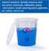 Paint Mixing Cup 20 Ounce, Accurate Measurements in Ratios and OZ. and ML, 12PCS Plastic Graduated Measuring Cups for Paint, Resin, Epoxy, Acrylic...