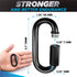 8PCS 2.3” Chain Quick Links, High Strength, Anti-Rust, Heavy Duty Chain Connector, Carabiner for Chain Connecting, Key Chain, Camping, Backpack, P...