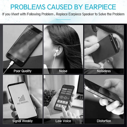 YWLRONG Earpiece Speaker for iPhone 12 Ear Speaker Replacement for iPhone 12 PRO Speaker Replacement Light Proximity Sensor Flex Cable Earphone Sp...