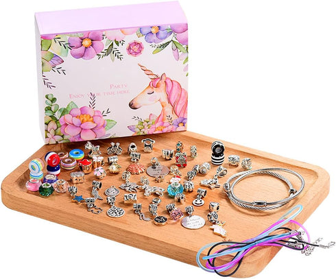COO&KOO Charm Bracelet Making Kit, A Unicorn Girls Toy That Inspires Creativity and Imagination, Crafts for Girls Ages 8-12 with Jewelry Making Ki...