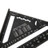 Beslands Aluminum 7-inch Rafter Square Carpenter Layout Tool Alloy Triangle Ruler Protractor ?Imperial?...