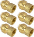 JUWO 1/2" x 1/2" NPT Female Adapter for PEX, Copper, CPVC Pipe, Push to Connect Brass Plumbing Fitting with Upgraded Stiffener (6 Pack)...