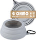 OHMO-Collapsible Dog Water Bowl No Spill from Car Movement(24oz Medium, Ash), Travel Dog Bowls, Less Splash Portable Pet Bowl for Road Trip, Cat T...