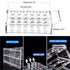2 Pack Acrylic Test Tube Rack, 24Wells, for 5/9“ OD Tube (13 ±0.1mm?MAX for 14mm) Centrifuge Tube Holder for Labortory Holder Lab Test Tube Transp...