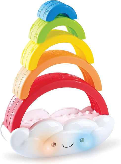 Kidoozie Musical Stack & Learn Rainbow - Stacking Activity Toy for Infants and Toddlers 6-24M - Motion Activated Lights and Sounds - Encourages Ea...