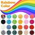 8800pcs Beads Kit, Including 7200pcs 4mm Glass Seed Beads and 1600pcs Letter Beads for Bracelet Jewelry Making and Crafts with 20m Crystal String ...