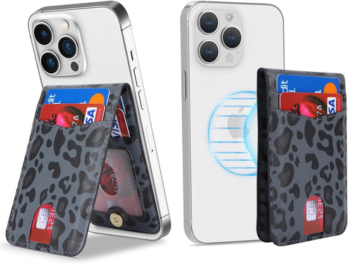 Cavor for Magsafe Wallet, for Apple Magsafe Wallet with Adjustable Stand, Magnetic Wallet for iPhone 15 Pro Max/14 Pro/14 Plus/13/12 Mini, Magsafe...