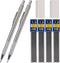 1.3 mm Mechanical Pencil Set with 4 Tubes Lead Refills,2 Eraser,1.3mm Mechanical Pencils,Metal Drafting Pencil, Lead Holder,Drawing Mechanical Pen...