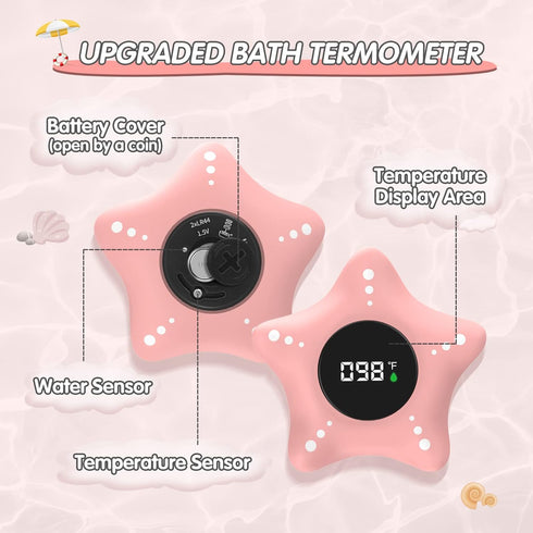 Baby Bath Thermometer Safety, Digital Bathing Water Temperature Thermometer for Infants pregnancy...