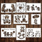 Teddy Bear Stencil | Teddy Bear Kids Children Party Stencils for Painting on Wood, Glass, Wall, Rock, Fabric, Walls, Canvas, Glassware | Bear Sten...
