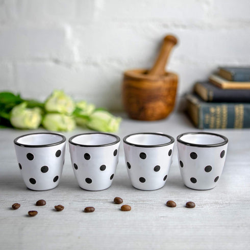 City to Cottage Ceramic Espresso Cups of 4, Small Expresso Shots Cups, Espresso Mugs, Demitasse Cups, Perfect for Espresso Machine and Coffee Make...