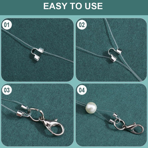 1 Box 600Pcs U Shape Wire Protector Jewelry Wire Guard Loops Brass Small Double Hole Wire Guardians Thread Protectors for Jewelry Making Necklace ...