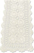 KEPSWET Cotton Handmade Crochet Lace Table Runner Beige Rectangle Coffee Table Dresser Decor (14x72 inch)...