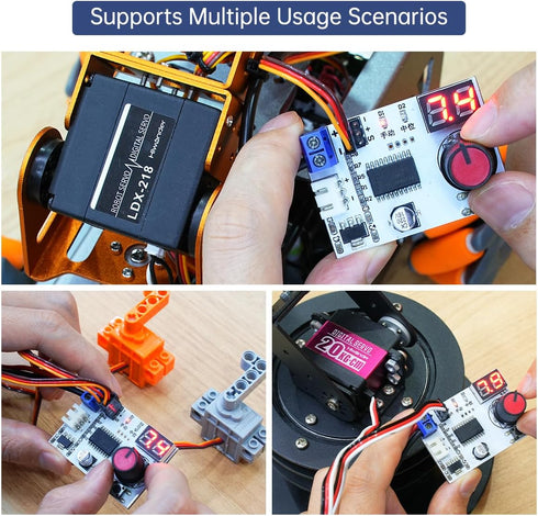 RC Digital Servo Tester 1 Channels Motor Servo Controller Centering Tool with Over-Current Protection & 2 Control Modes for RC Car Airplane Robots...
