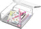 OfficeGoods Acrylic Desk Organizer w/Silver Base – Functional & Elegant Odds & Ends Box for Display or Storage – Perfect for Home or Office, Kitch...