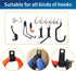 Heavy Duty Storage Straps 17-inch, 8 Pack Extension Cord Holder Storage Wrap Cable Organizer Hook Loop Cable Ties For Hoses, Wires, Ropes, RV, Cam...