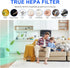 (2-Pack) MJ002H Replacement Filter, Compatible with POMORON MJ002H/MGK21J02 Air Puri-Fier, H13 True Hepa Filter, Activated Carbon, Multi-Layer Fil...