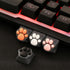 MAYL 2 Pack Keyboard Keycaps Metal and Rubber Keycaps Grey Keycaps Cute Cat Paw Keycap Kawaii Keycaps Custom Keycaps with Keycap Puller (Grey Base...