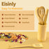 Wooden Spoons for Cooking 7-Piece, Kitchen Nonstick Bamboo Cooking Utensils Set, Durable and Healthy Bamboo Wooden Spatula Spoon for Cooking, Eisi...